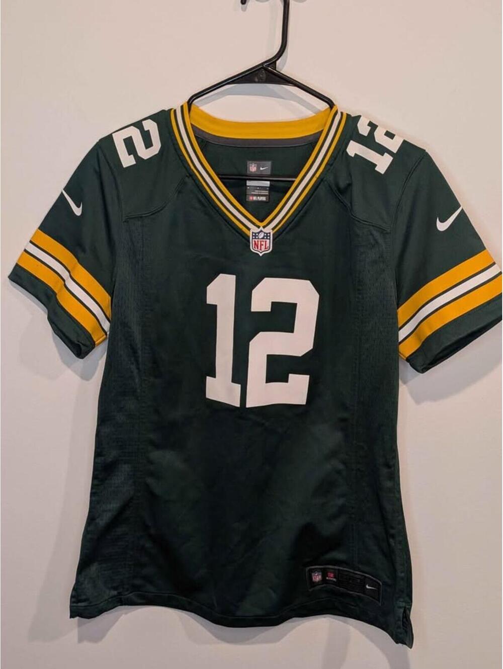 Nike Green Bay Packers Rodgers #12 Jersey M